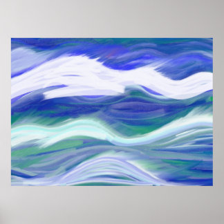 Abstrakte Waves Poster