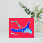 Abstrakte Waves Postkarte (Stehend Vorderseite)