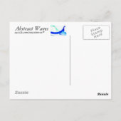 Abstrakte Waves Postkarte (Rückseite)
