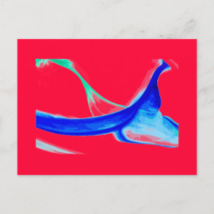 Abstrakte Waves Postkarte