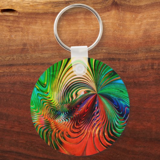 Abstrakte Waves Schlüsselanhänger (Vorderseite)