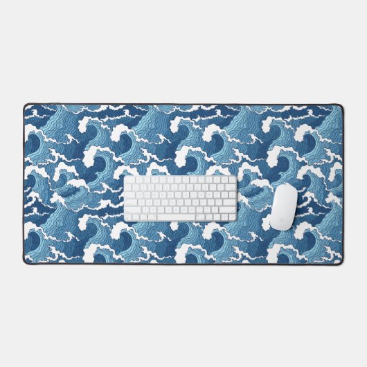 Abstrakte Waves Schreibtischunterlage (Tastatur & Maus)