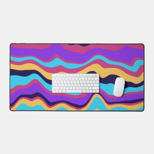 Abstrakte Waves Schreibtischunterlage (Tastatur & Maus)