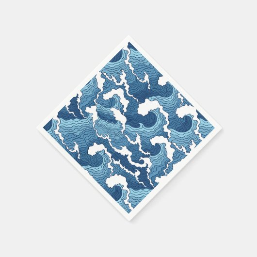 Abstrakte Waves Serviette (Ecke)