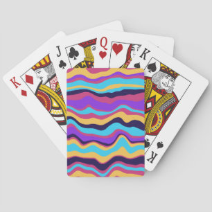 Abstrakte Waves Spielkarten