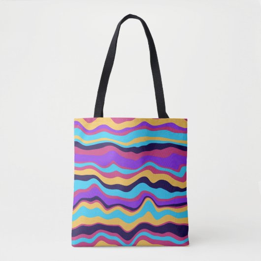 Abstrakte Waves Tasche (Vorderseite)