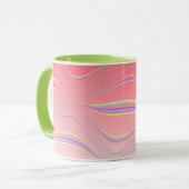 Abstrakte Waves Tasse (Vorderseite Links)