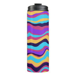 Abstrakte Waves Thermosbecher