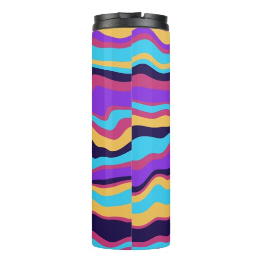 Abstrakte Waves Thermosbecher (Rückseite)