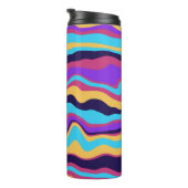 Abstrakte Waves Thermosbecher (Nach rechts gedreht)