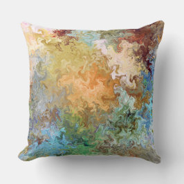 Abstrakte Waves Throw Kissen