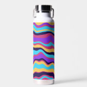 Abstrakte Waves Trinkflasche (Vorne)