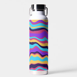 Abstrakte Waves Trinkflasche
