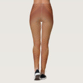 Abstrakte Wavy Art Leggings (Rückseite)