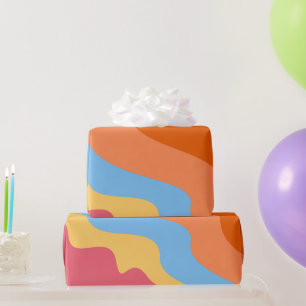 Abstrakte Wavy Geschenkpapier
