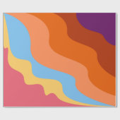Abstrakte Wavy Geschenkpapier (Flach)