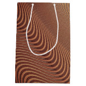 Abstrakte Wavy-Gift-Tasche Mittlere Geschenktüte (Rückseite)