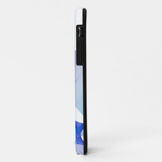Abstrakte Wavy Lines Design Case-Mate iPhone Hülle (Hinten/Links)