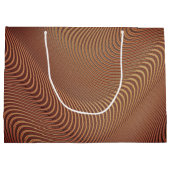 Abstrakte Wavy Strip Art Geschenktasche Große Geschenktüte (Rückseite)