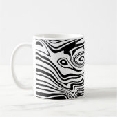 Abstrakte Wavy Strip Coffee Tasse (Links)