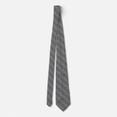 Abstrakte Wavy Strip Muster Grau Neck Tie Krawatte (Rückseite)