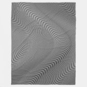 Abstrakte Wavy Stripes Fleece Blanket (Vorderseite)