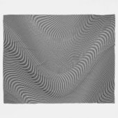 Abstrakte Wavy Stripes Fleece Blanket (Vorderseite (Horizontal))