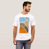 Abstrakte Wegnahme-Zonen-Geologie T-Shirt (Vorne ganz)