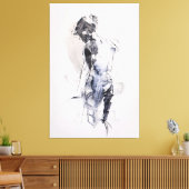 Abstrakte weibliche Abbildung: Leinwanddruck (Insitu (Wohnzimmer))