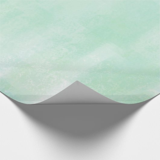 Abstrakte weiche Minze Geschenkpapier (Ecke)