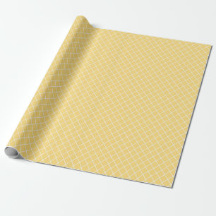Abstrakte, weichgelbe Linien Geschenkpapier