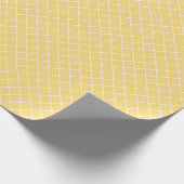 Abstrakte, weichgelbe Linien Geschenkpapier (Ecke)