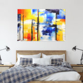 Abstrakte Weichheit Leinwanddruck (Insitu (Schlafzimmer))