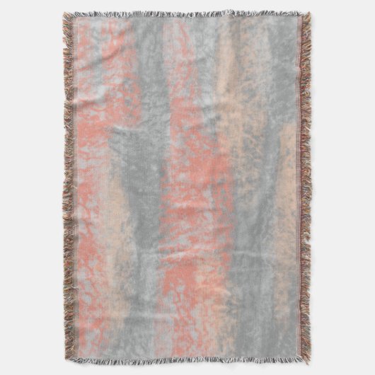 Abstrakte Weichhues Korallenpfirsiche Grau Decke (Vorderseite Vertikal)