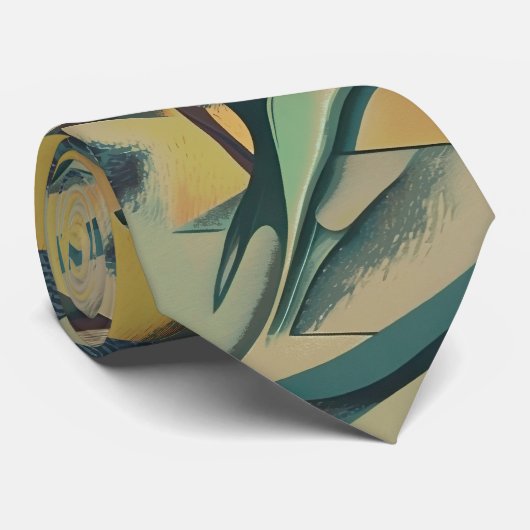 Abstrakte Weichschläge Krawatte (Gerollt)