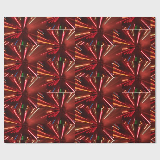 Abstrakte Weihnachten Geschenkpapier (Flach)