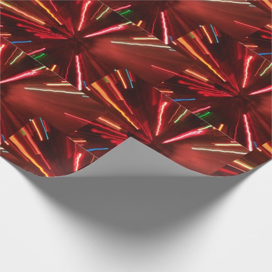 Abstrakte Weihnachten Geschenkpapier (Ecke)