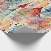 Abstrakte Weihnachten Geschenkpapier (Ecke)