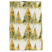 Abstrakte Weihnachten Mittlere Geschenktüte (Vorderseite)