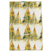 Abstrakte Weihnachten Mittlere Geschenktüte (Rückseite)