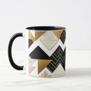 abstrakte Weihnachts-Diamanten-Kaffeetasse Tasse
