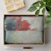 Abstrakte Weihnachtsbäume 3 Aquarellen Seidenpapier (Geschenk)