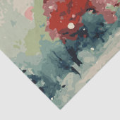 Abstrakte Weihnachtsbäume 3 Aquarellen Seidenpapier (Detail)