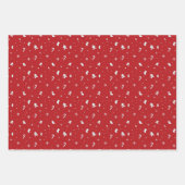 Abstrakte Weihnachtsbäume skandinavisches Muster Geschenkpapier Set (Vorderseite 2)