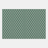 Abstrakte Weihnachtsbaumen auf Rot und Grün Geschenkpapier Set (Vorderseite 2)