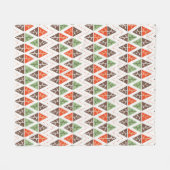 Abstrakte Weihnachtsbaumen Geometrisches Urlaubsmu Fleecedecke (Vorderseite (Horizontal))