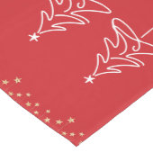 Abstrakte Weihnachtsbaumen Mittlerer Tischläufer (Ecke)
