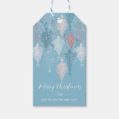 Abstrakte Weihnachtsbaumen Muster 2 Geschenktasten Geschenkanhänger (Vorderseite)