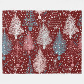Abstrakte Weihnachtsbaumen Muster 3 Fleece Blanket (Vorderseite (Horizontal))