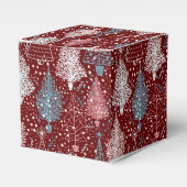 Abstrakte Weihnachtsbaumen Muster 3 Geschenkschachtel (Vorderseite)